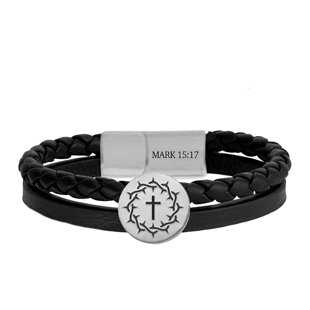 Solid Black Cuff Bracelet for Men – Priyaasi